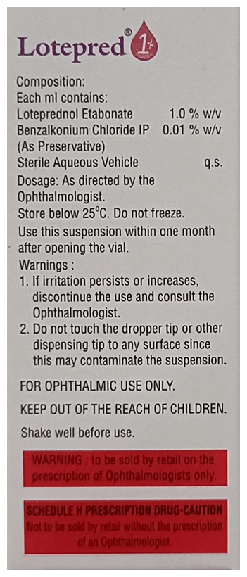 Lotepred 1% Ophthalmic Suspension - Image 2