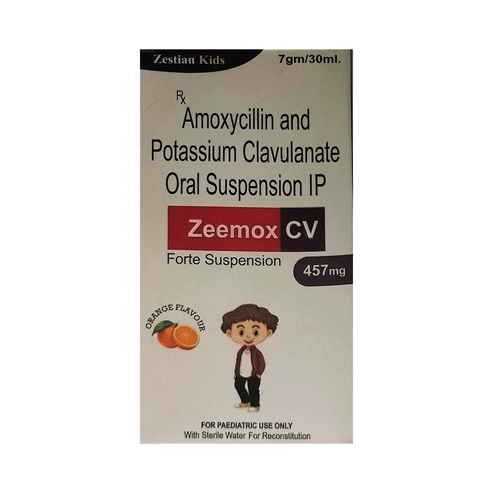 Zeemox CV Forte 457mg Oral Suspension Orange - Image 1