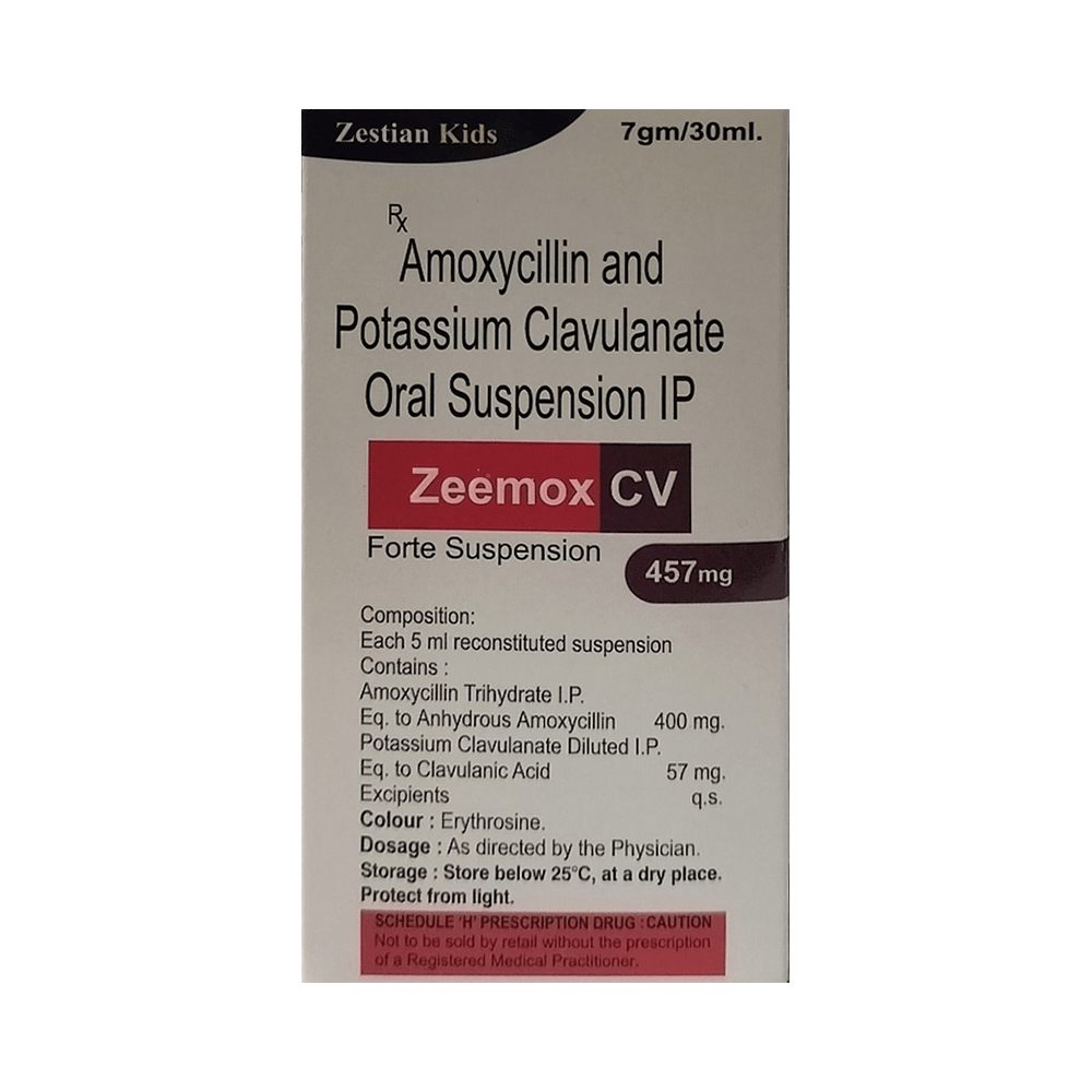 Zeemox CV Forte 457mg Oral Suspension Orange - Image 2