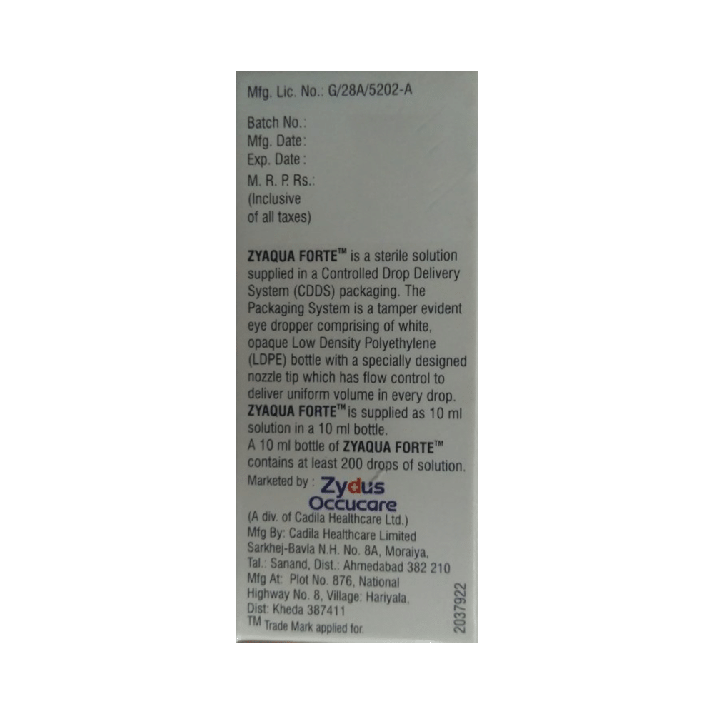 Zyaqua Forte Eye Drop - Image 3