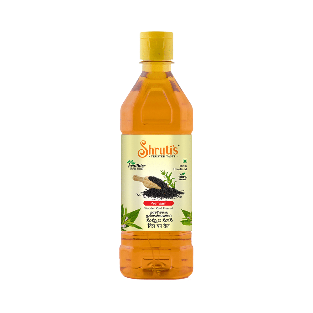 Shruti's Premium Wooden Cold Pressed Sesame Oil - Image 2