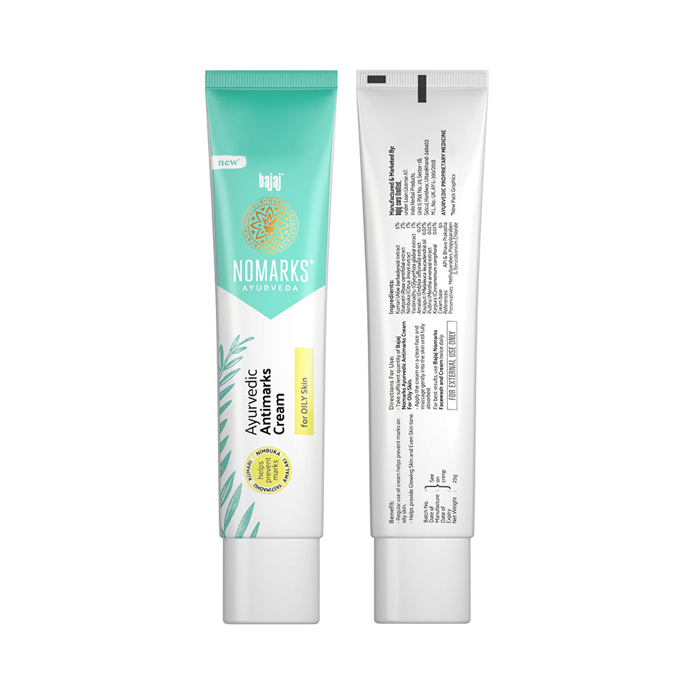 Bajaj Nomarks Ayurvedic Antimarks Cream Oily Skin - Image 4
