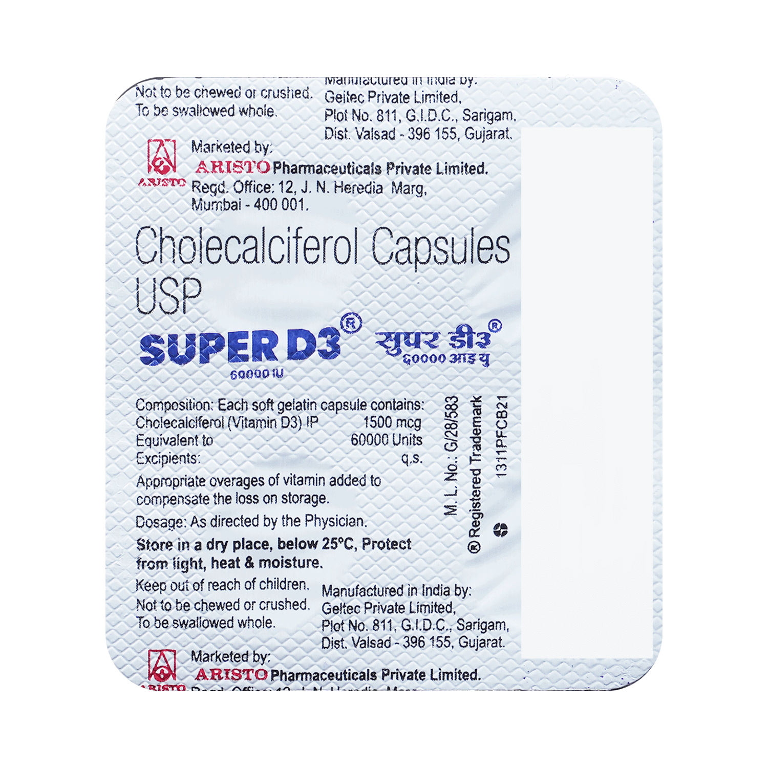 Super D3 60000IU Capsule - Image 5