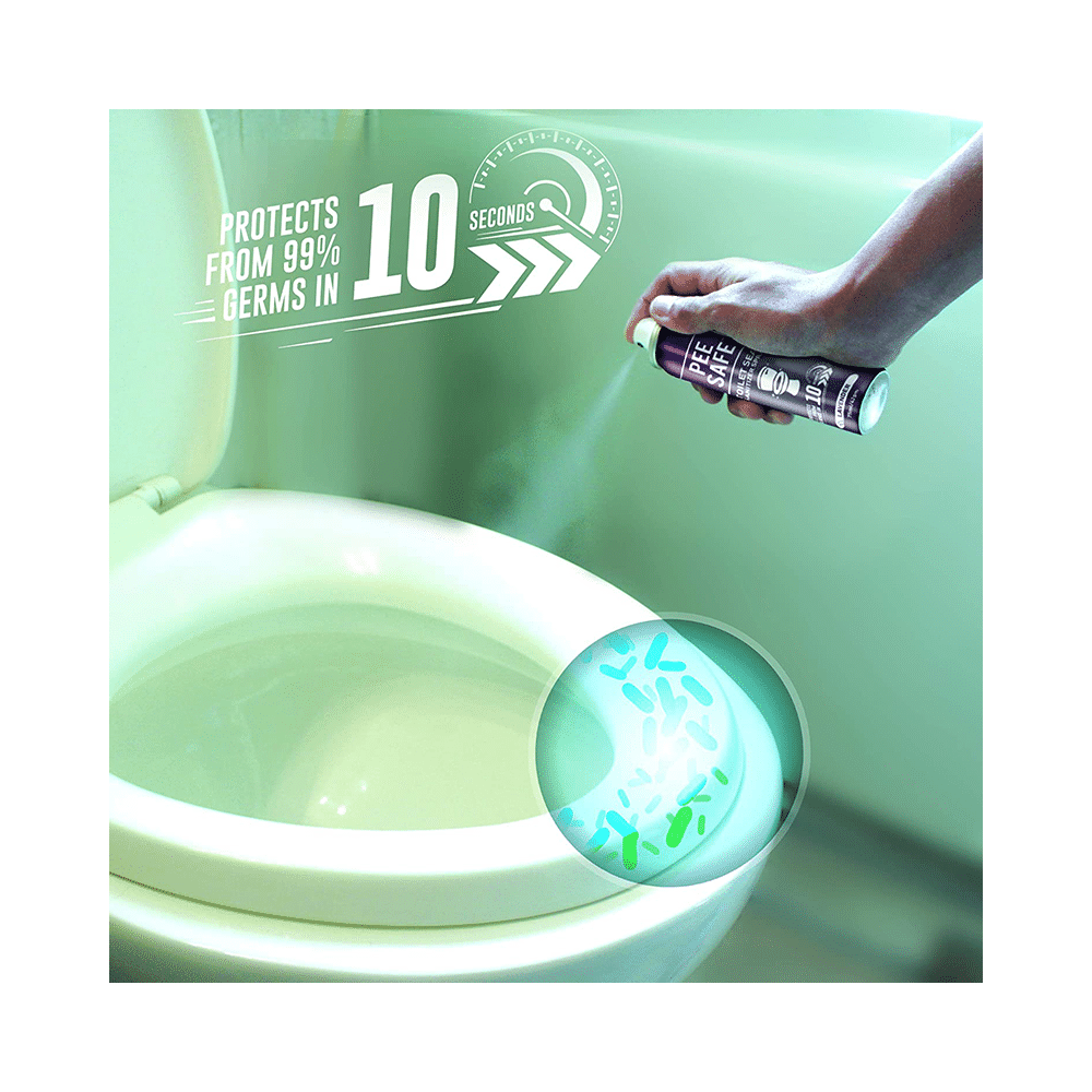 Pee Safe Toilet Seat Sanitizer Spray (75ml Each) Lavender - Image 2