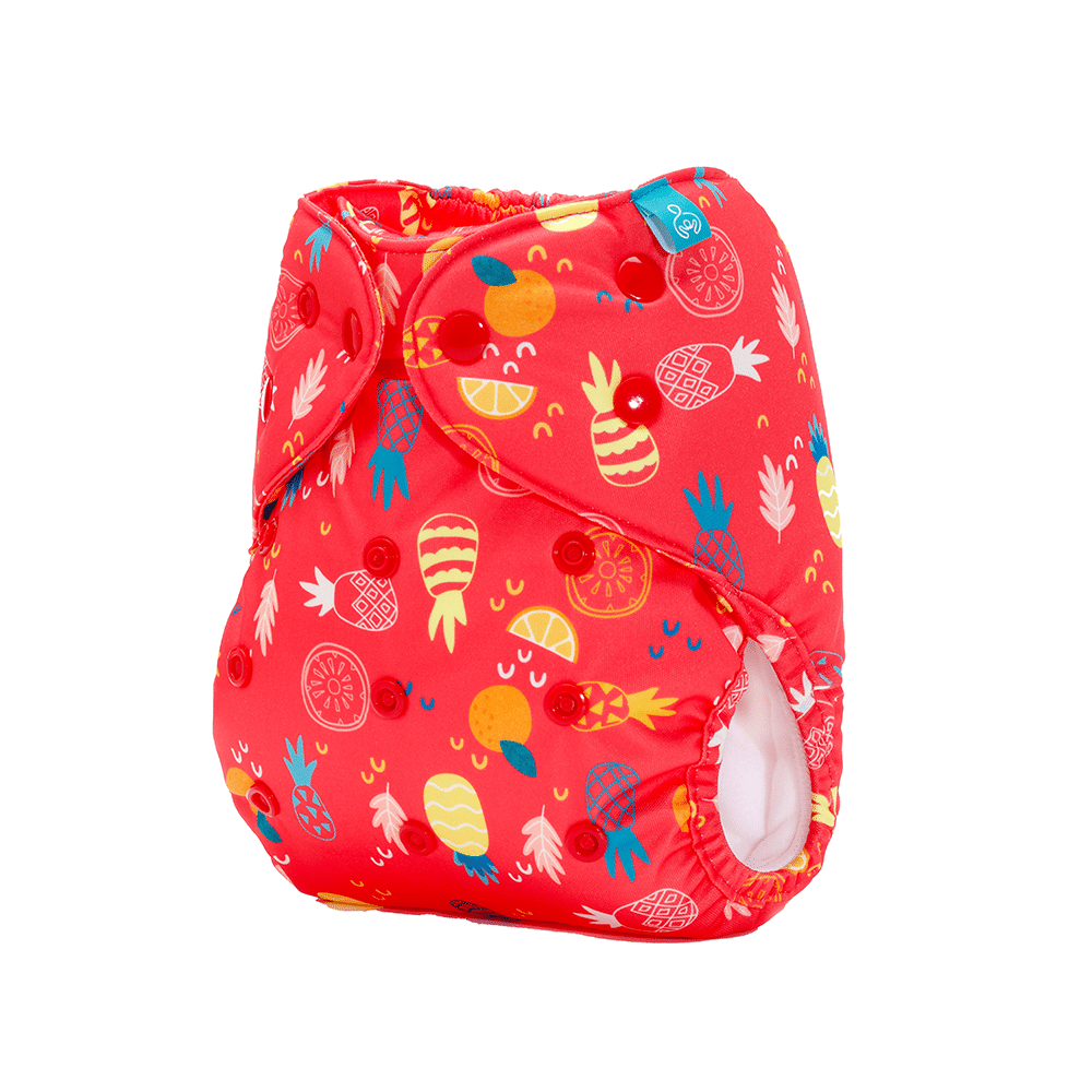 Bumberry Adjustable Reusable Cloth Diaper Cover Without Inserts Pineapple - Image 2