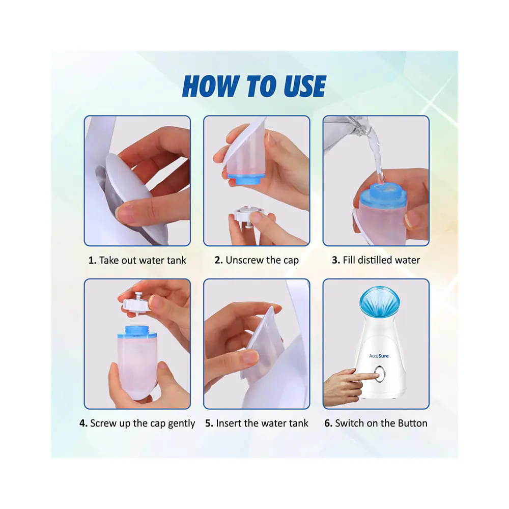 AccuSure Nano Ionic Facial Steamer - Image 3
