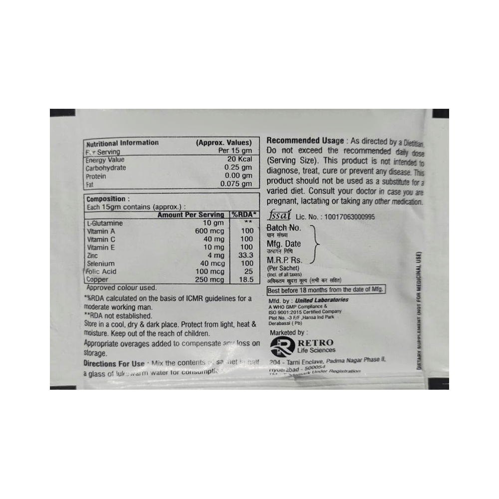 Glutamerz Sachet Orange Sugar Free - Image 4