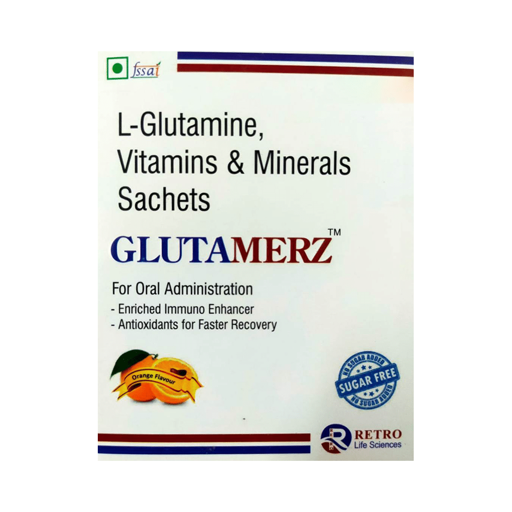 Glutamerz Sachet Orange Sugar Free - Image 1