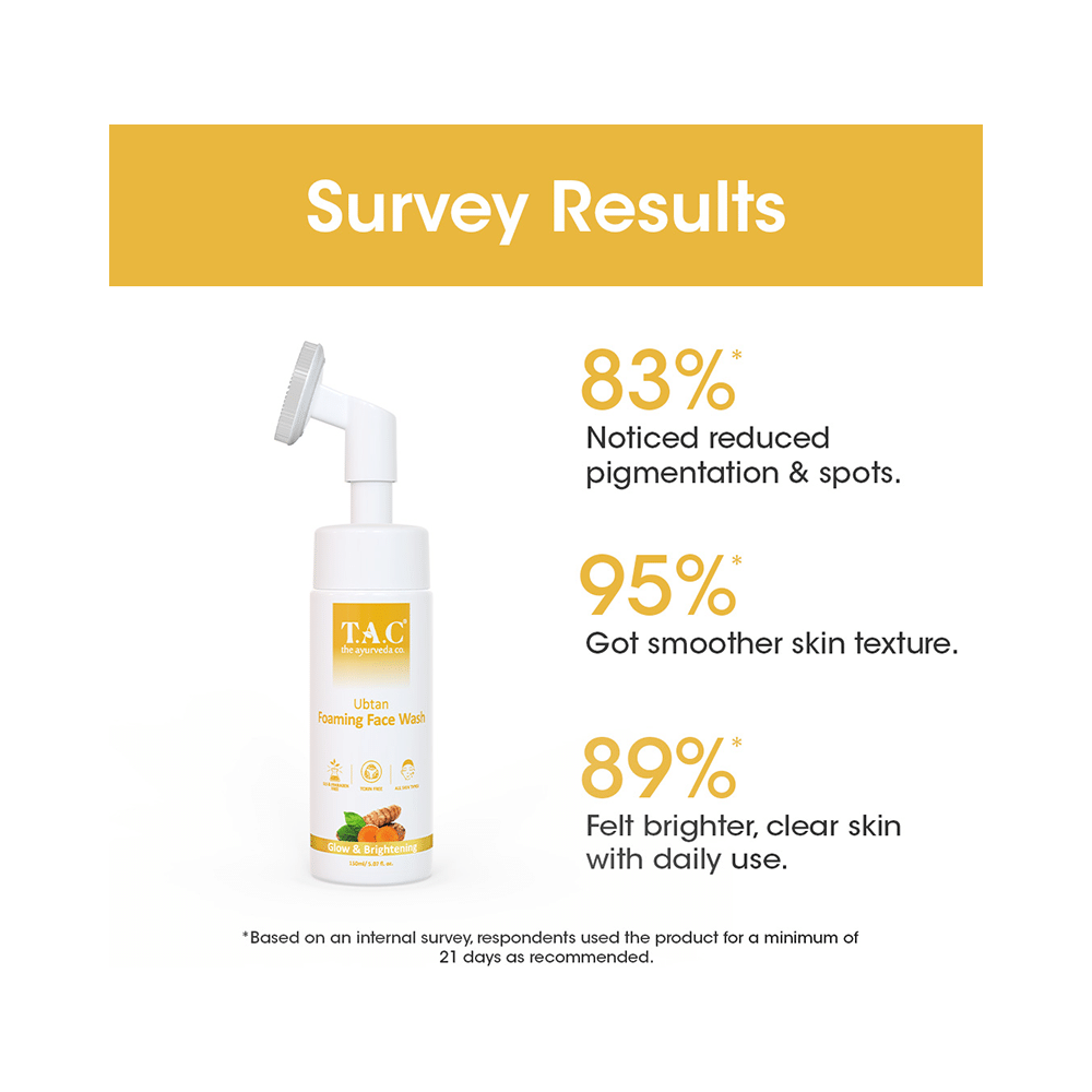 TAC The Ayurveda Co. Ubtan Foaming Face Wash - Image 5