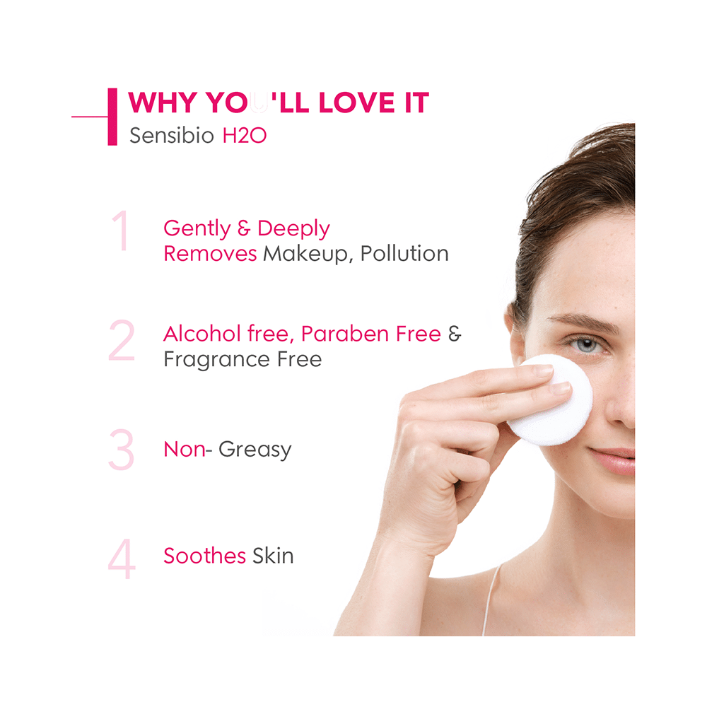 Bioderma Sensibio H2O Make-up Removing Micellar Water & Cleanser | For Sensitive Skin - Image 4