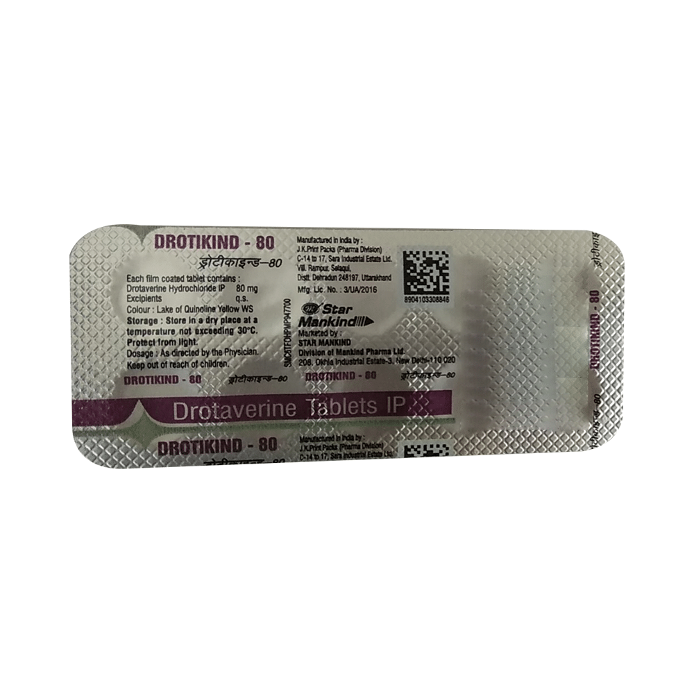 Drotikind 80mg Tablet - Image 3