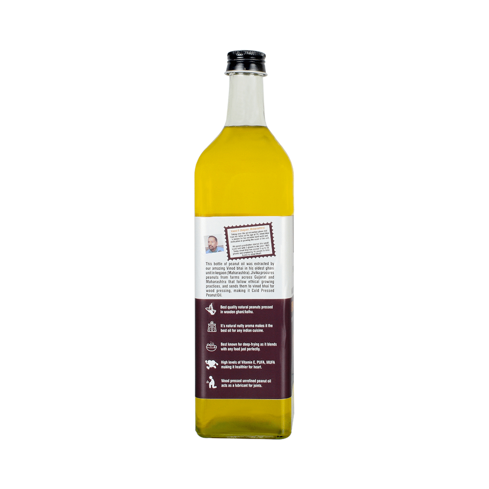 Jivika Naturals Premium Wood Pressed Peanut Oil - Image 2