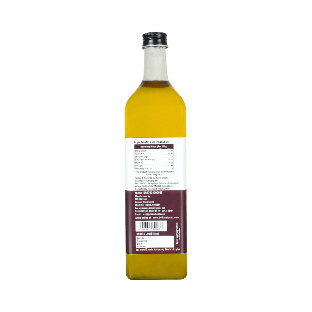 Jivika Naturals Premium Wood Pressed Peanut Oil - Image 3