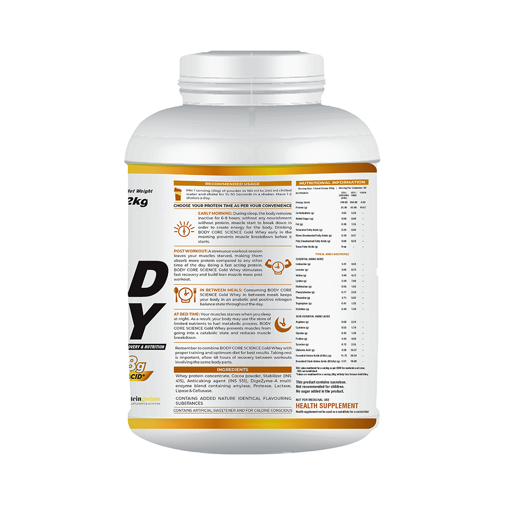Body Core Science Gold Whey White Powder Chocolate - Image 3