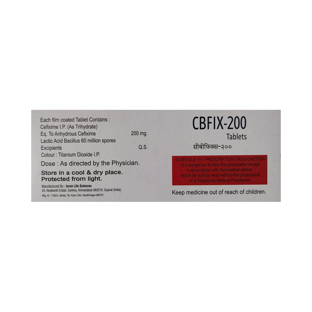 Cbfix 200 Tablet - Image 2