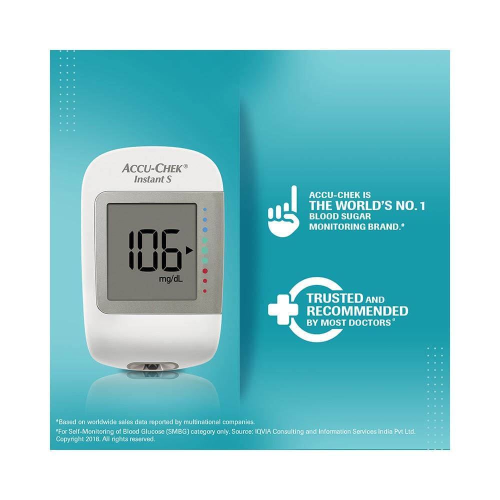 Instant S Blood Glucometer with 10 Test Strips Free | Blood Glucose Monitors - Image 2