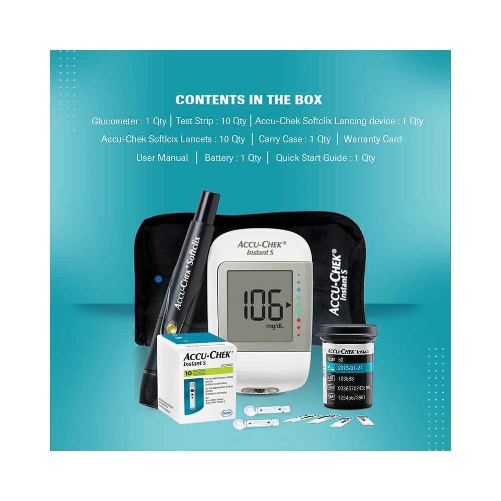 Instant S Blood Glucometer with 10 Test Strips Free | Blood Glucose Monitors - Image 4