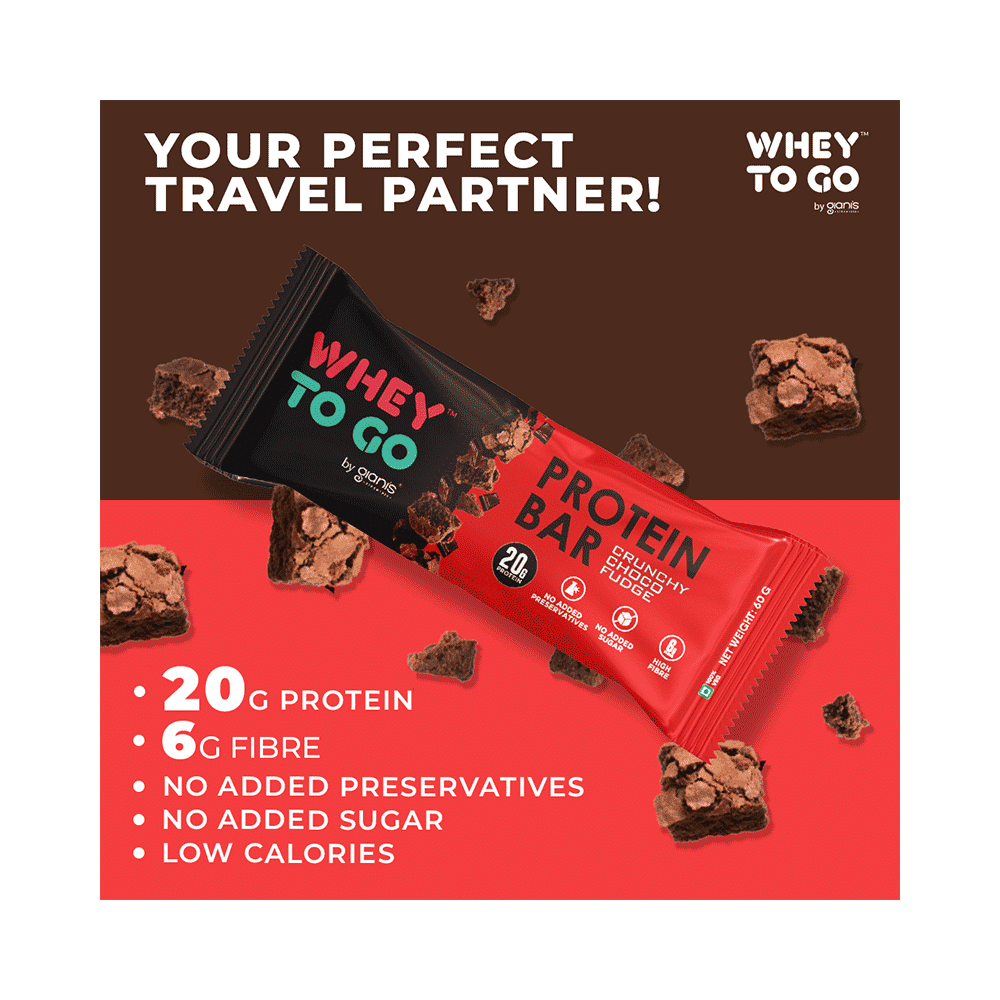 Whey To Go Protein Bar Crunchy Choco Fudge - Image 5