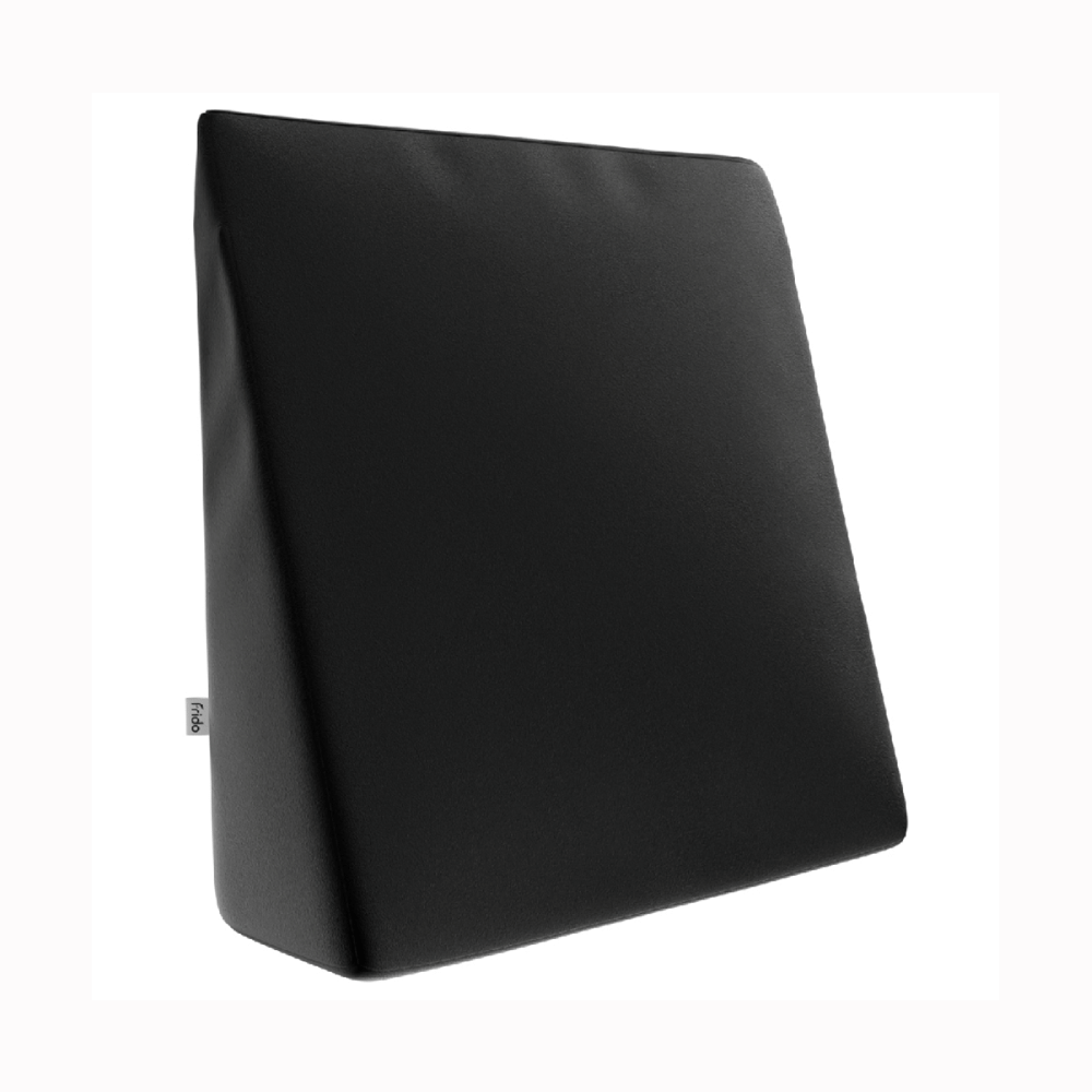 Frido Complete Back Support Wedge Cushion with Memory Foam Black