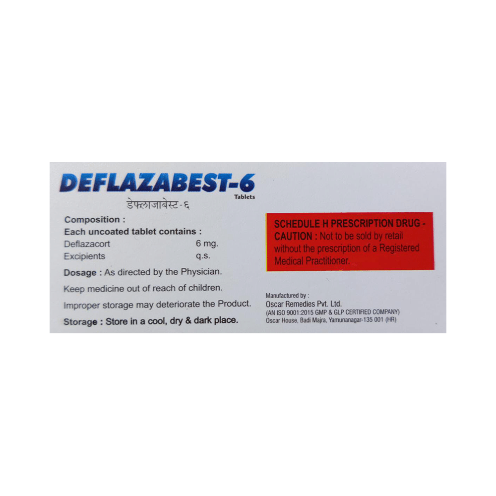 Deflazabest 6 Tablet - Image 2