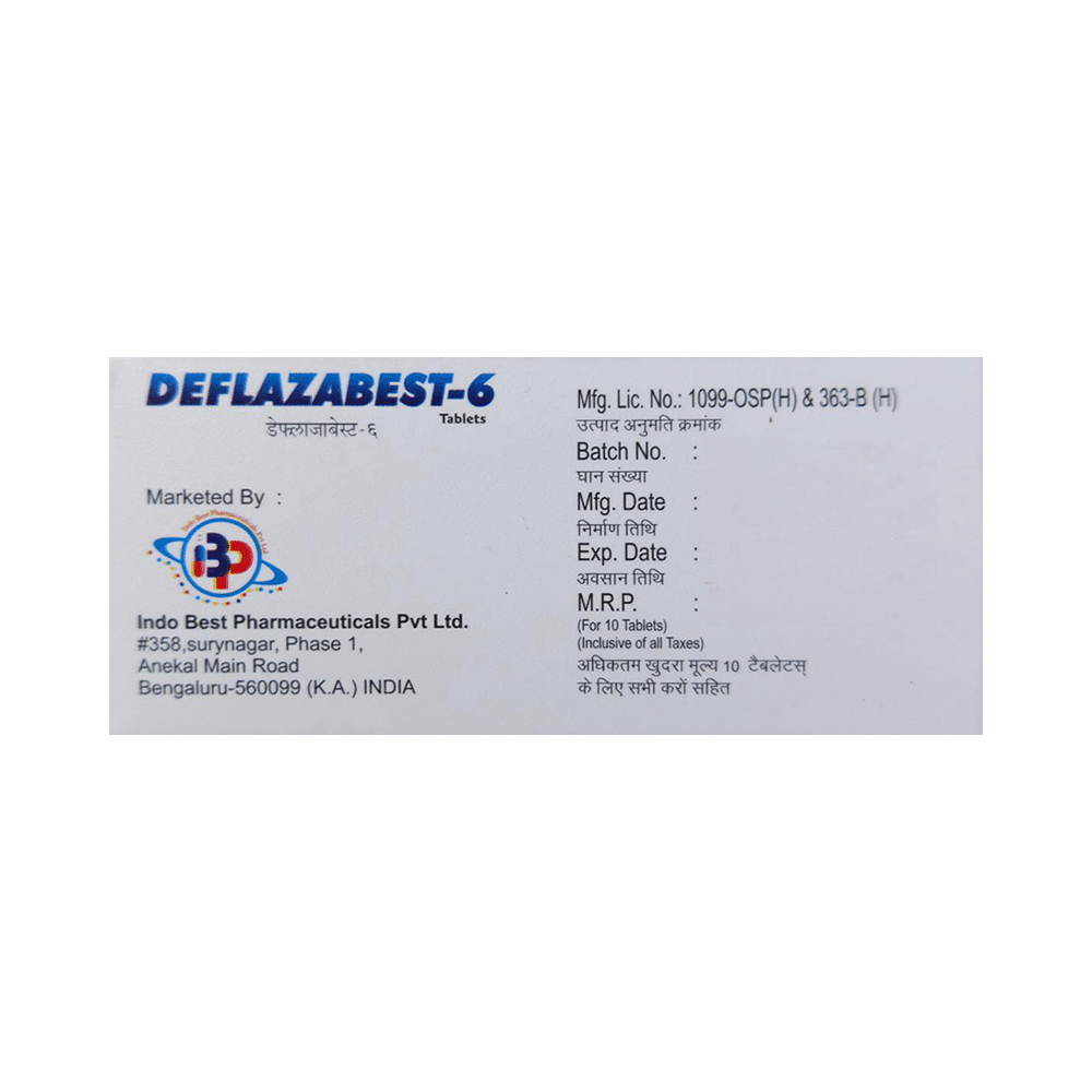 Deflazabest 6 Tablet - Image 3