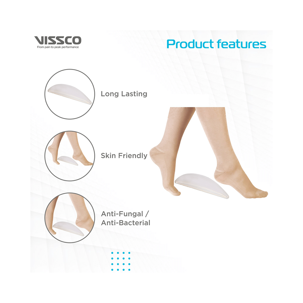 Vissco Core 0737 Silicone Medial Arch Support Beige Universal - Image 5