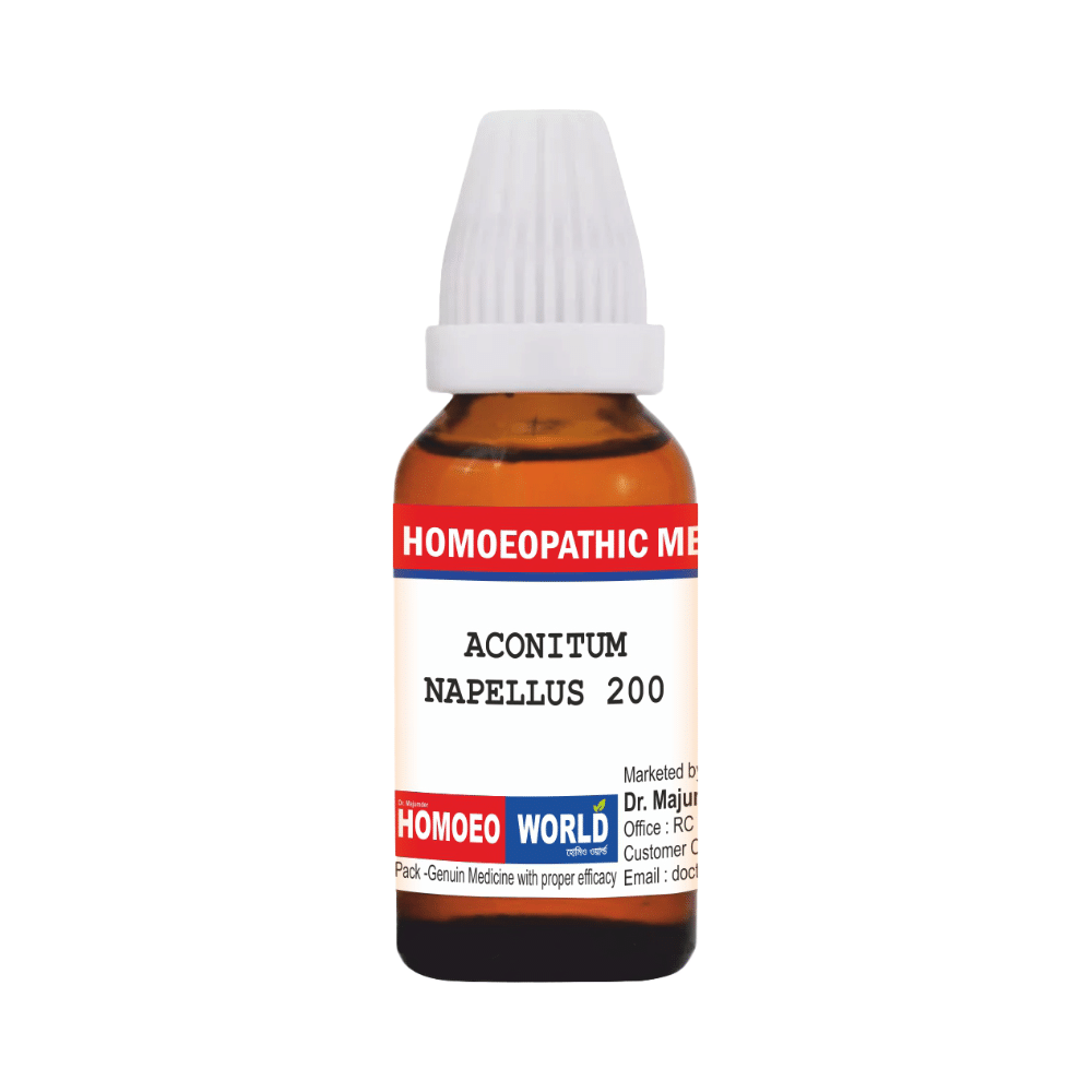 Dr. Majumder Homeo World Aconitum Napellus Dilution (30ml Each) 200 - Image 1