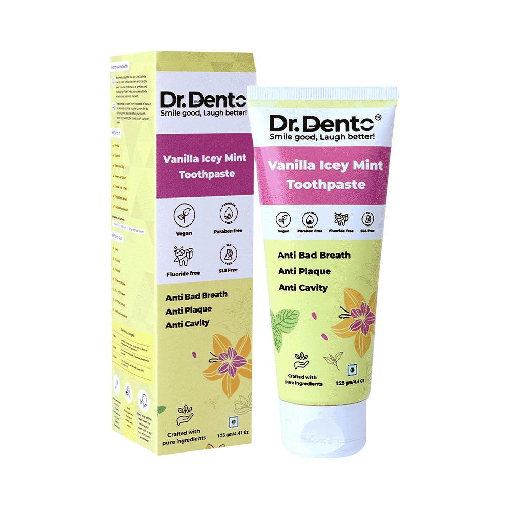 Dr. Dento Vanilla Icy Mint Toothpaste - Image 1