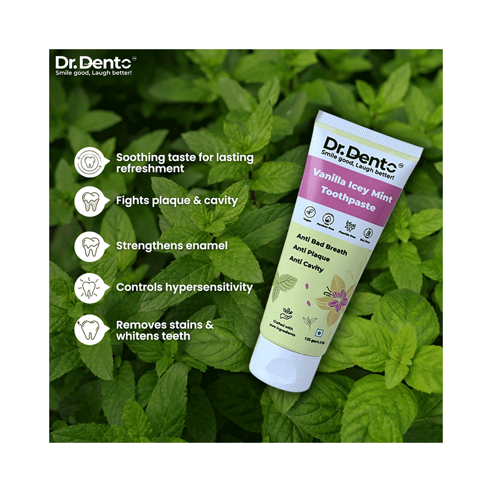 Dr. Dento Vanilla Icy Mint Toothpaste - Image 4