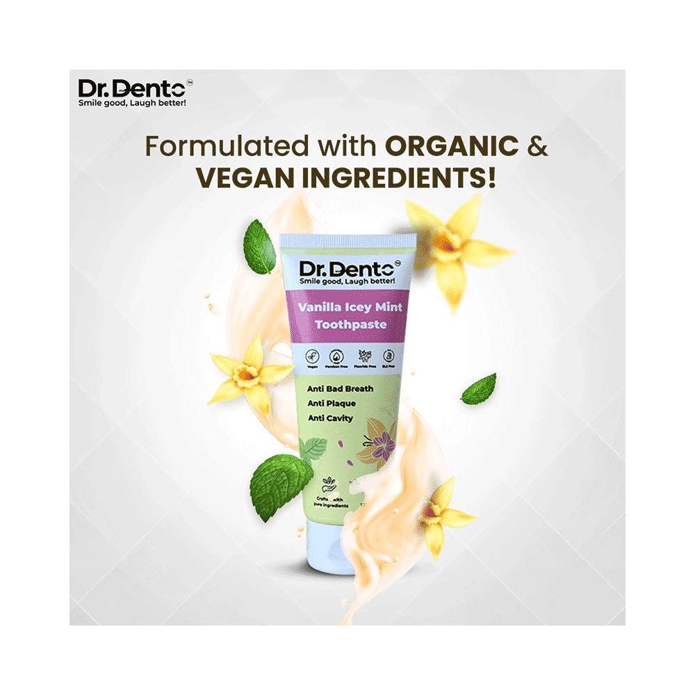 Dr. Dento Vanilla Icy Mint Toothpaste - Image 5