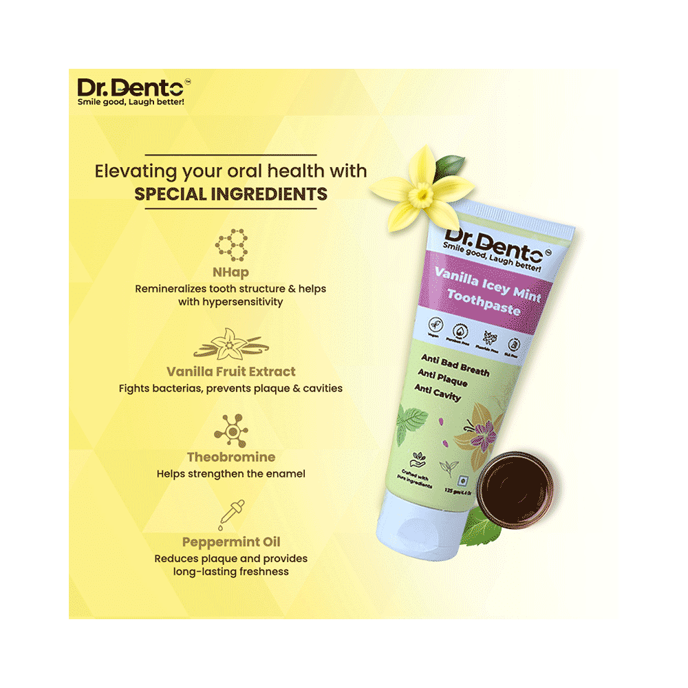 Dr. Dento Vanilla Icy Mint Toothpaste - Image 6
