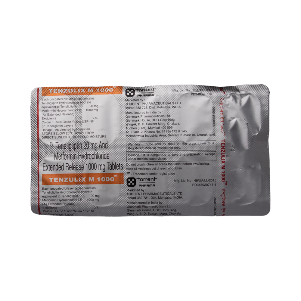 Tenzulix M 1000 Tablet ER - Image 5
