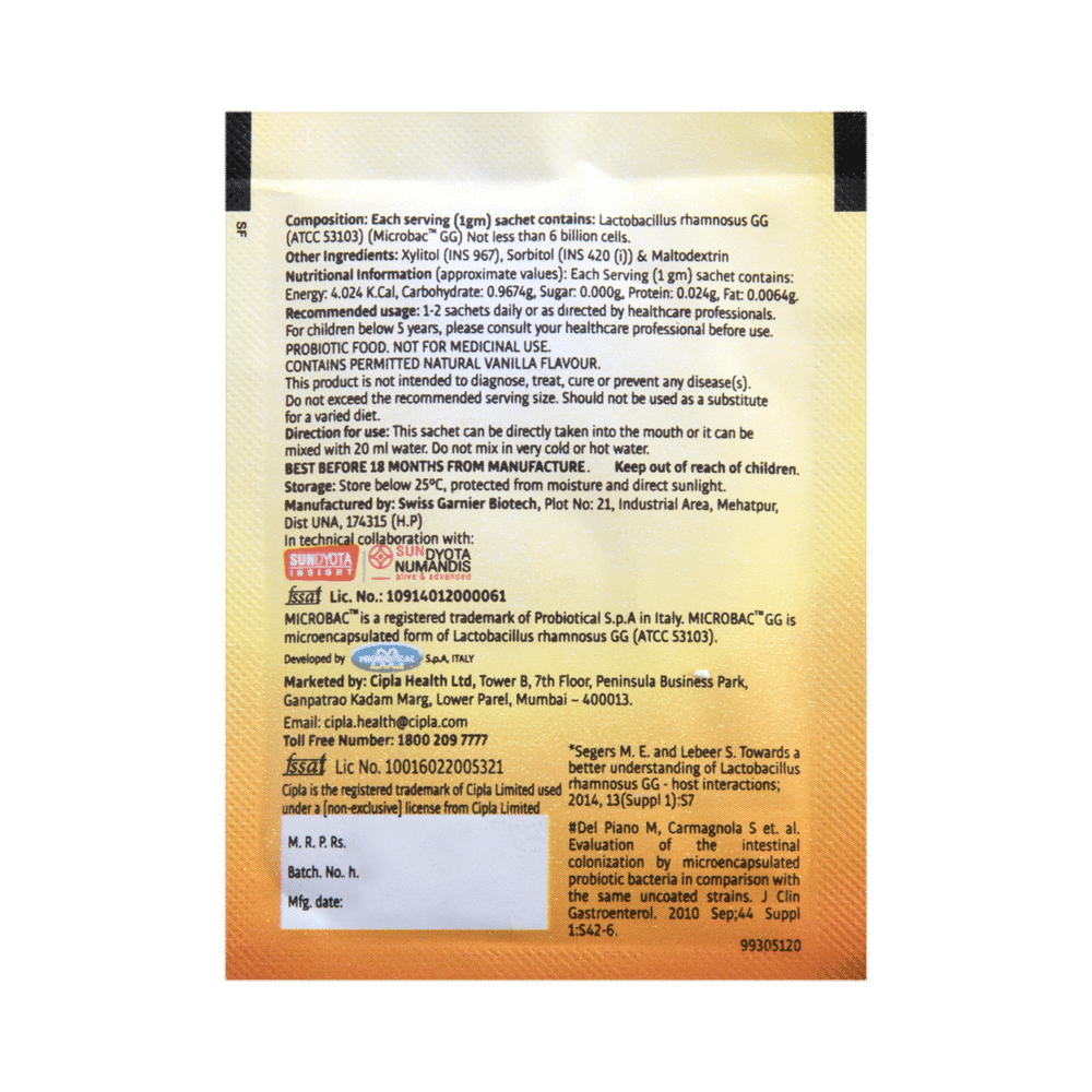 Activkids UnoBiotics Junior Probiotics Sachet for Kids' Gut Health | Sugar Free Sugar Free - Image 5