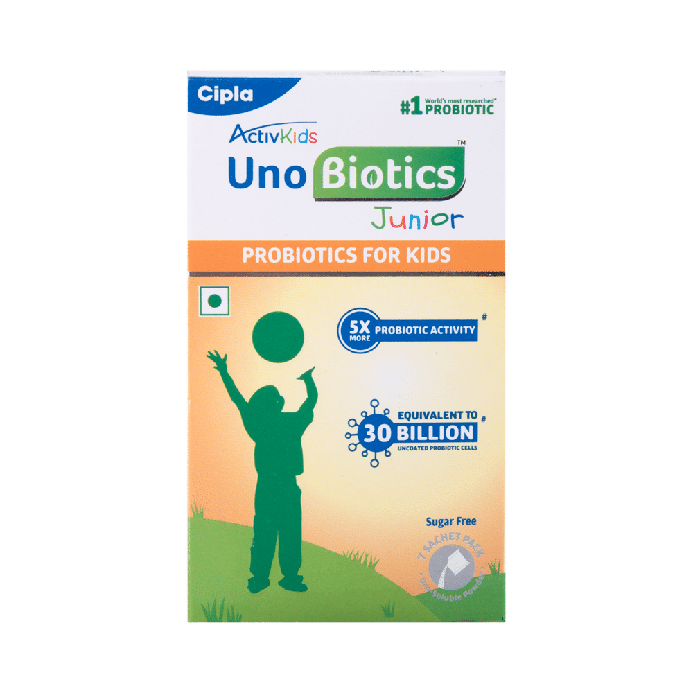 Activkids UnoBiotics Junior Probiotics Sachet for Kids' Gut Health | Sugar Free Sugar Free - Image 2