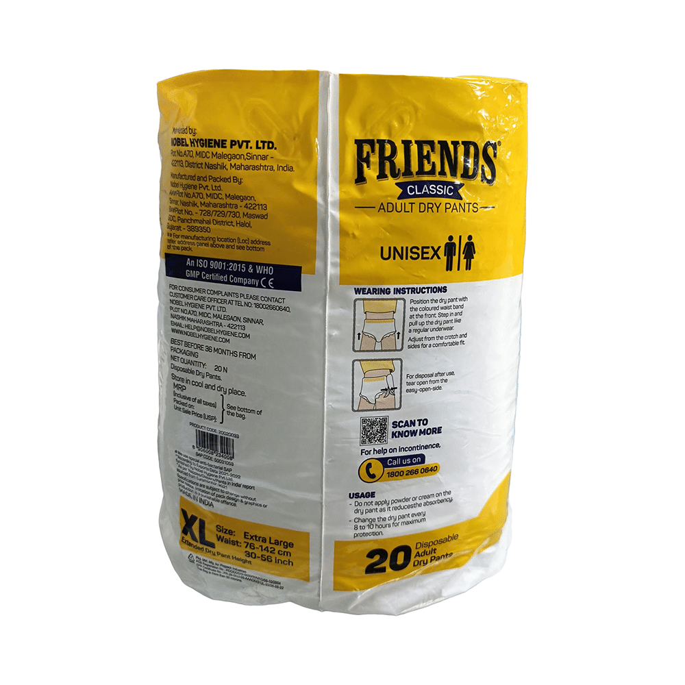 Friends Classic Anti-Bacterial & Anti-Rash Adult Unisex Dry Pants | Size XL - Image 2