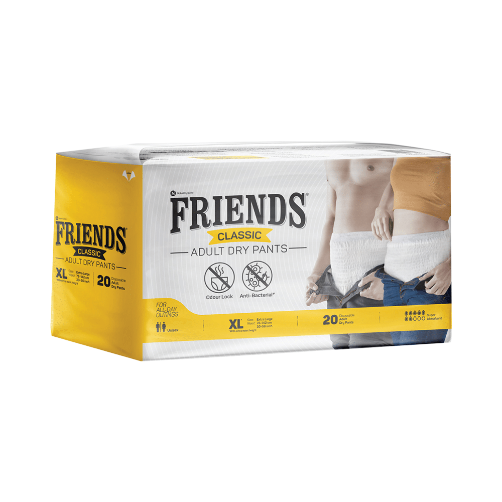 Friends Classic Anti-Bacterial & Anti-Rash Adult Unisex Dry Pants | Size XL - Image 1