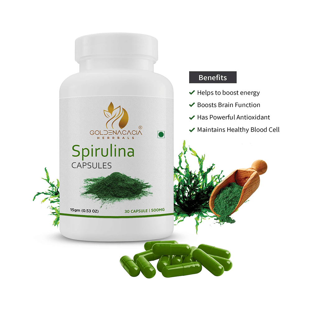 Goldenacacia Herrbals Spirulina Capsule - Image 4