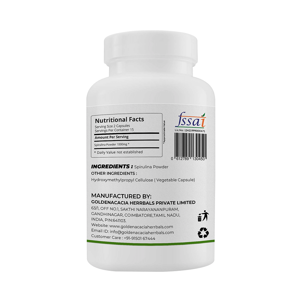Goldenacacia Herrbals Spirulina Capsule - Image 2