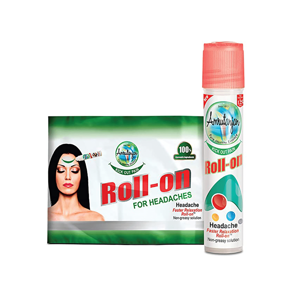Amrutanjan Headache Non-Greasy Roll-On - Image 1