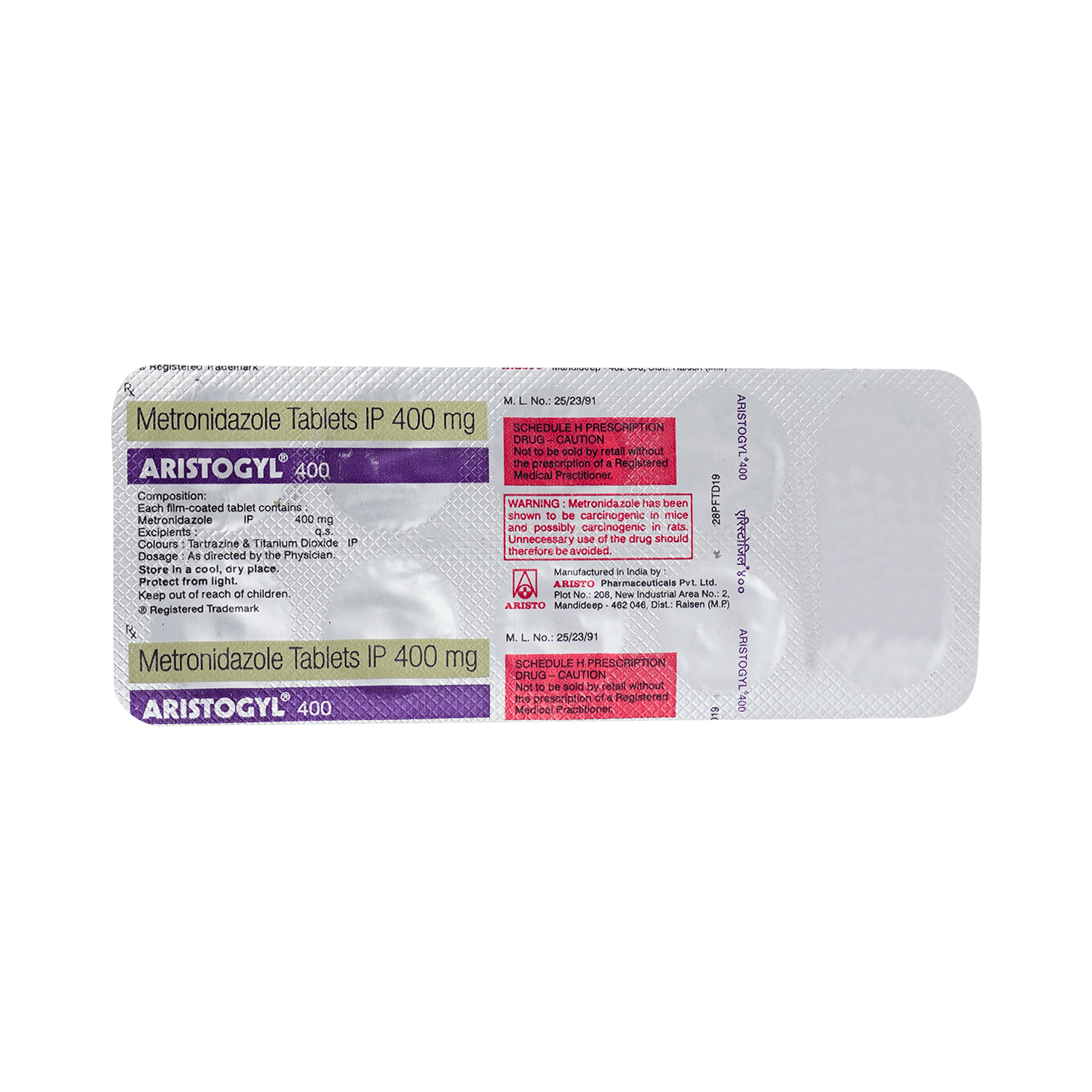 Aristogyl 400 Tablet - Image 3