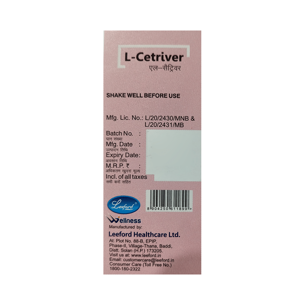 L-Cetriver Syrup - Image 2