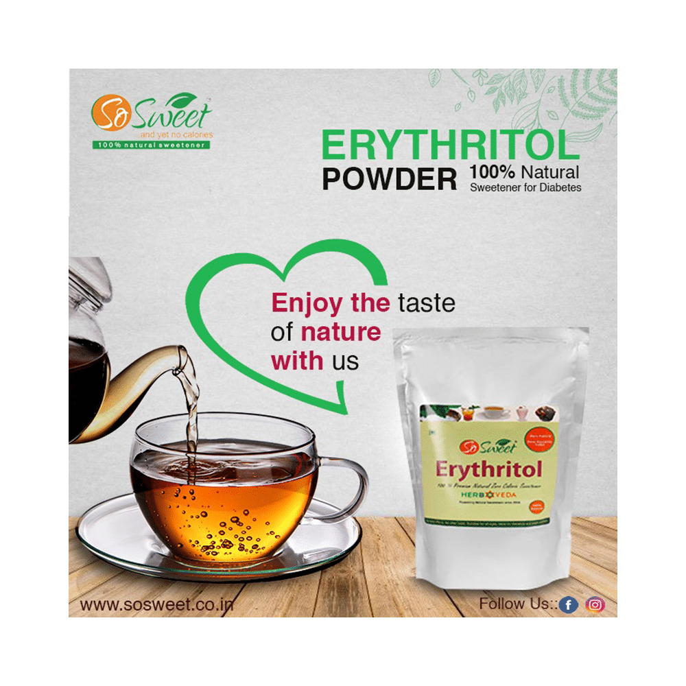 So Sweet Erythritol Natural Sweetener for Diabetics | Zero Calorie - Image 3