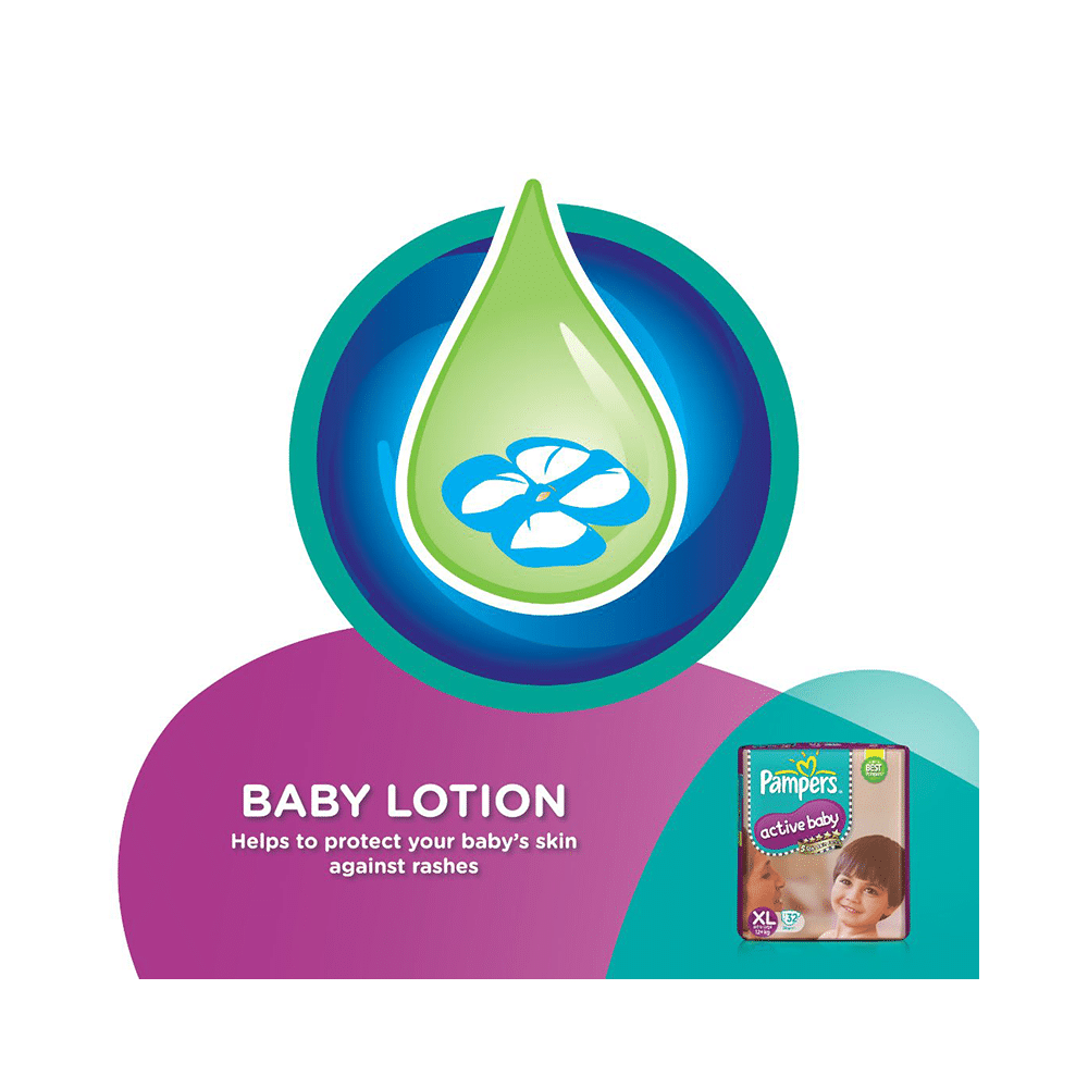 Pampers Active Baby with Comfortable Fit | Size Diaper XL - Image 3