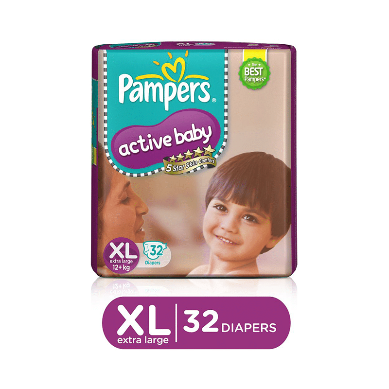 Pampers Active Baby with Comfortable Fit | Size Diaper XL - Image 2