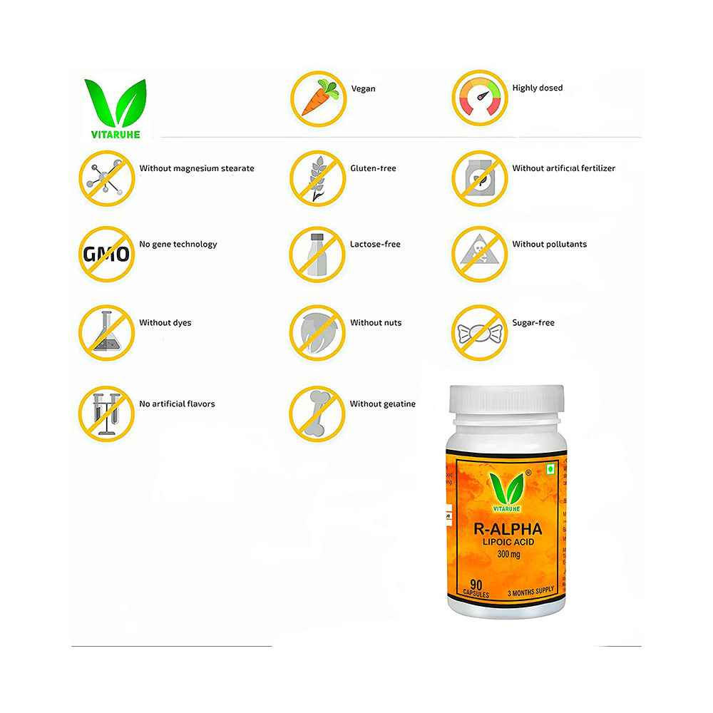 Vitaruhe R-Alpha Lipoic Acid 300 Mg Capsule - Image 5