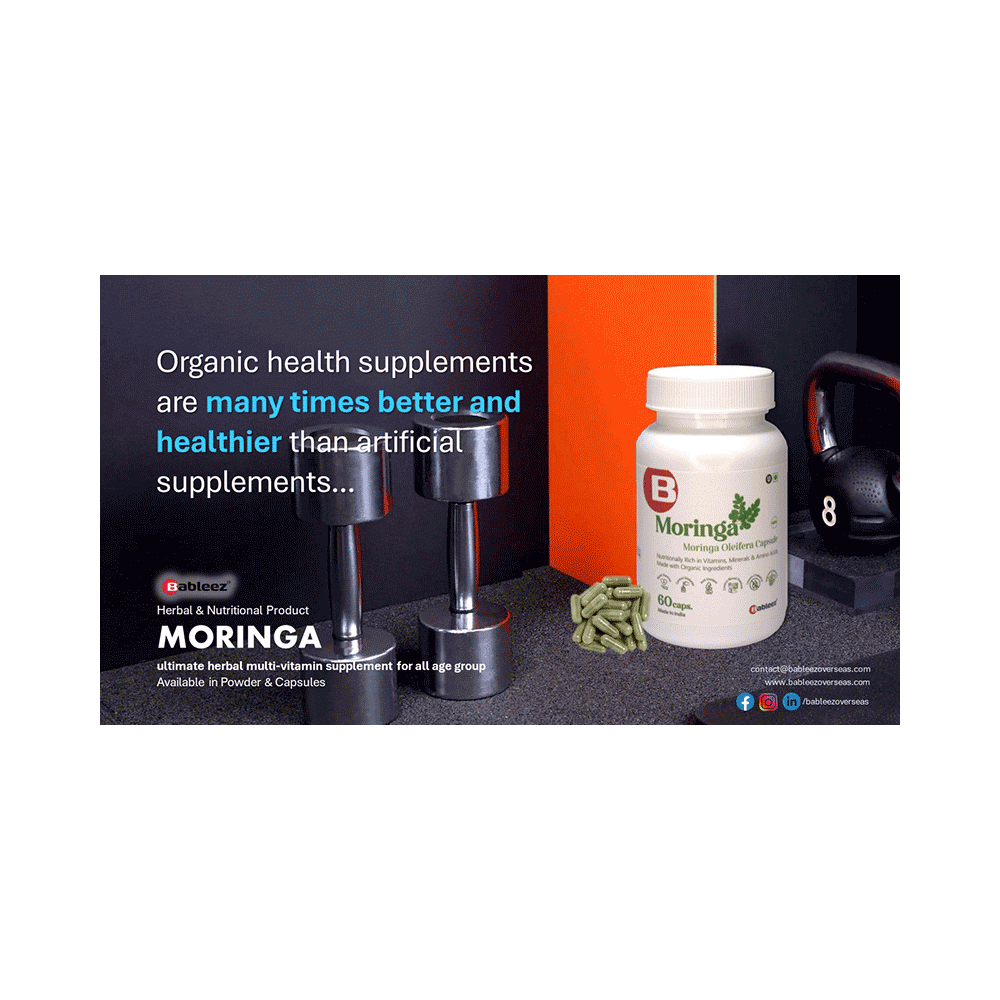Bableez Moringa Extract Supplement Capsule 900mg | Organic Superfood | Immunity Booster | Antioxidant | (60 Each) - Image 6