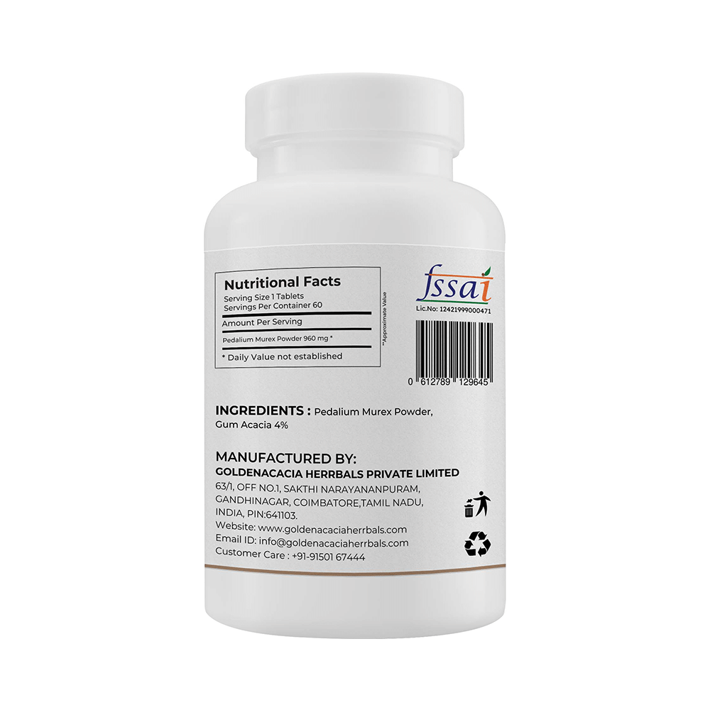Goldenacacia Herrbals Pedalium Murex 1000mg Tablet - Image 4