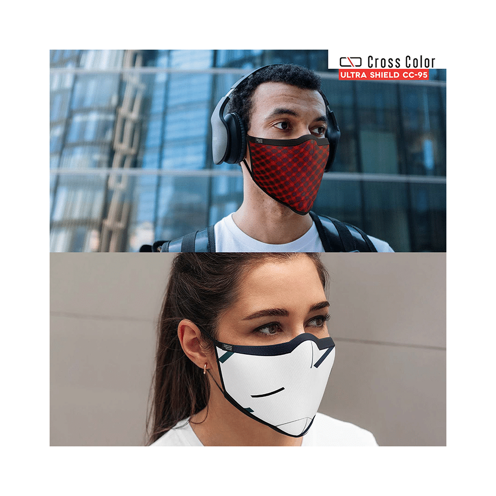Cross Color Ultra Shield CC 95 Reusable Cotton Face Mask Free Size Assorted 17 - Image 5