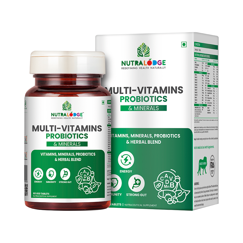 Nutralodge Multi-Vitamins Probiotics & Minerals Veg Tablet - Image 1