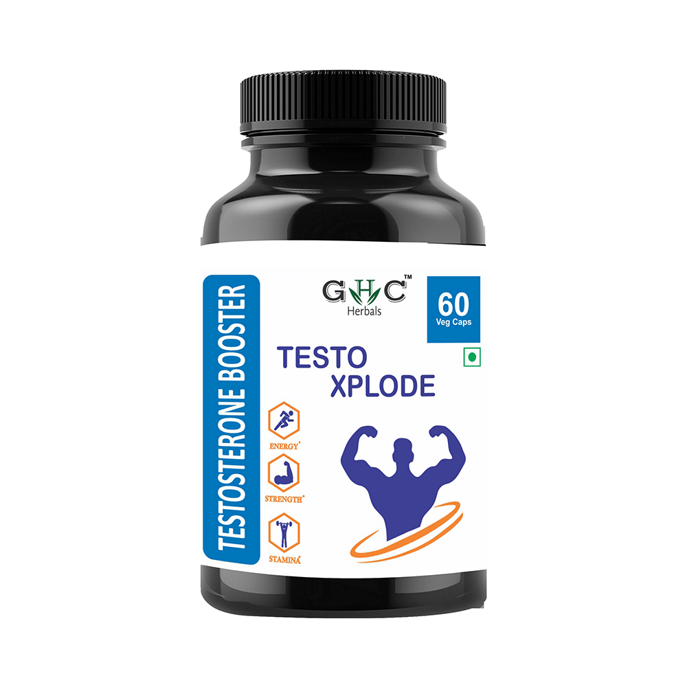 GHC Herbals Testo Xplode Testosterone Booster Veg Capsules